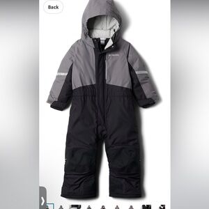 Columbia Kids Boys Buga 111 Snow Suit      Black and Gray NWOT size XS 6-7